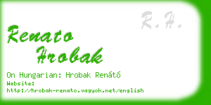 renato hrobak business card